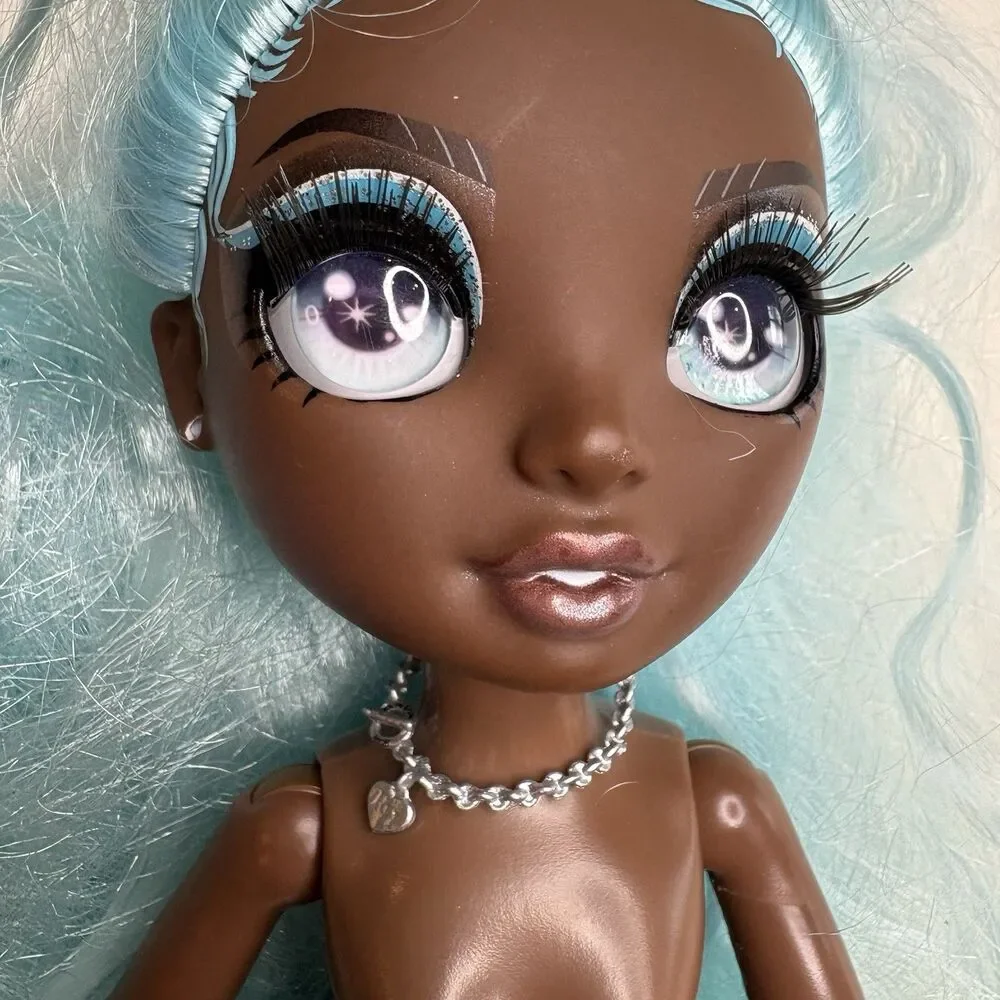 Rainbow High Slumber Party Robin Sterling Blue Hair Nude Doll Good Condition
